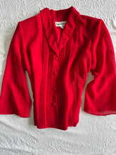 Cargar imagen en el visor de la galería, Scarlet Red Vintage Blouse Large
